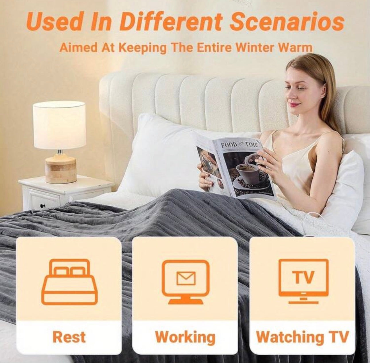 **Cozy Luxe Heated Throw™**